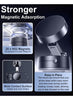 Magnetic Phone Holder for Car (360° Rotatable, Vacuum Suction Cup, Foldable Design)