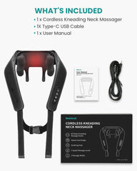 Cordless Neck & Shoulder Massager — Ultimate Relief on the Go