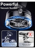 Magnetic Phone Holder for Car (360° Rotatable, Vacuum Suction Cup, Foldable Design)