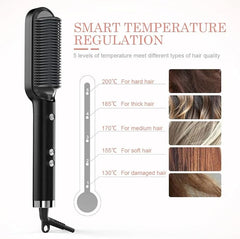 Curling Hair Straightener Brush