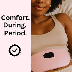 Sika Deer Portable Menstrual Heating Pad for Period Cramps Relief – Electric Waist Belt with 5 Heat Settings & 4 Massage Modes – Cramp Relief Device for Women & Girls