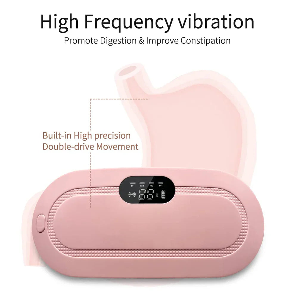 Sika Deer Portable Menstrual Heating Pad for Period Cramps Relief – Electric Waist Belt with 5 Heat Settings & 4 Massage Modes – Cramp Relief Device for Women & Girls