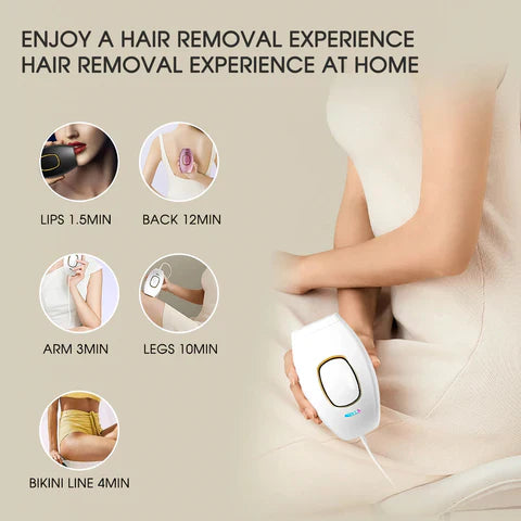 IPL Laser Hair Removal Device for Women – Permanent Painless Hair Reduction for Face, Legs, Bikini & Body – At-Home Beauty Tool